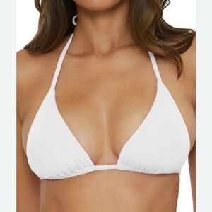 BECCA White Triangle Bikini Top